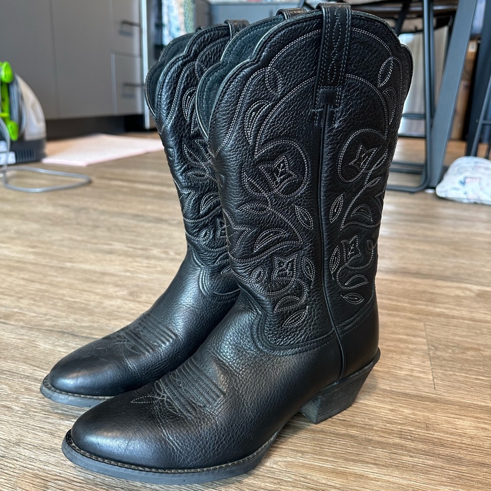 Ariat Heritage Black Womens Cowboy Boots